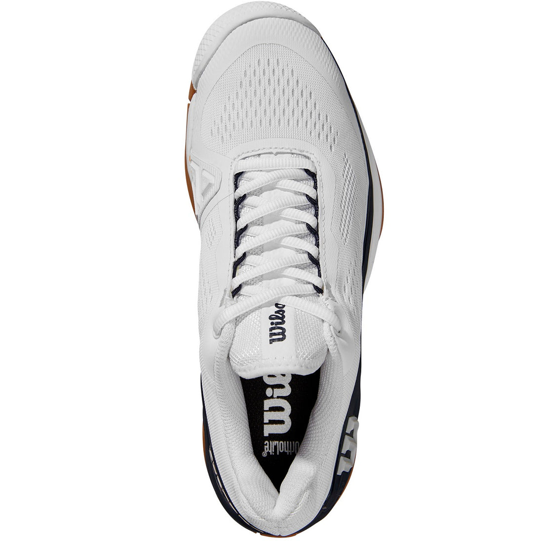 WRS332610U Wilson Women's Rush Pro 4.0 Tennis Shoes (White/Navy/Gum)