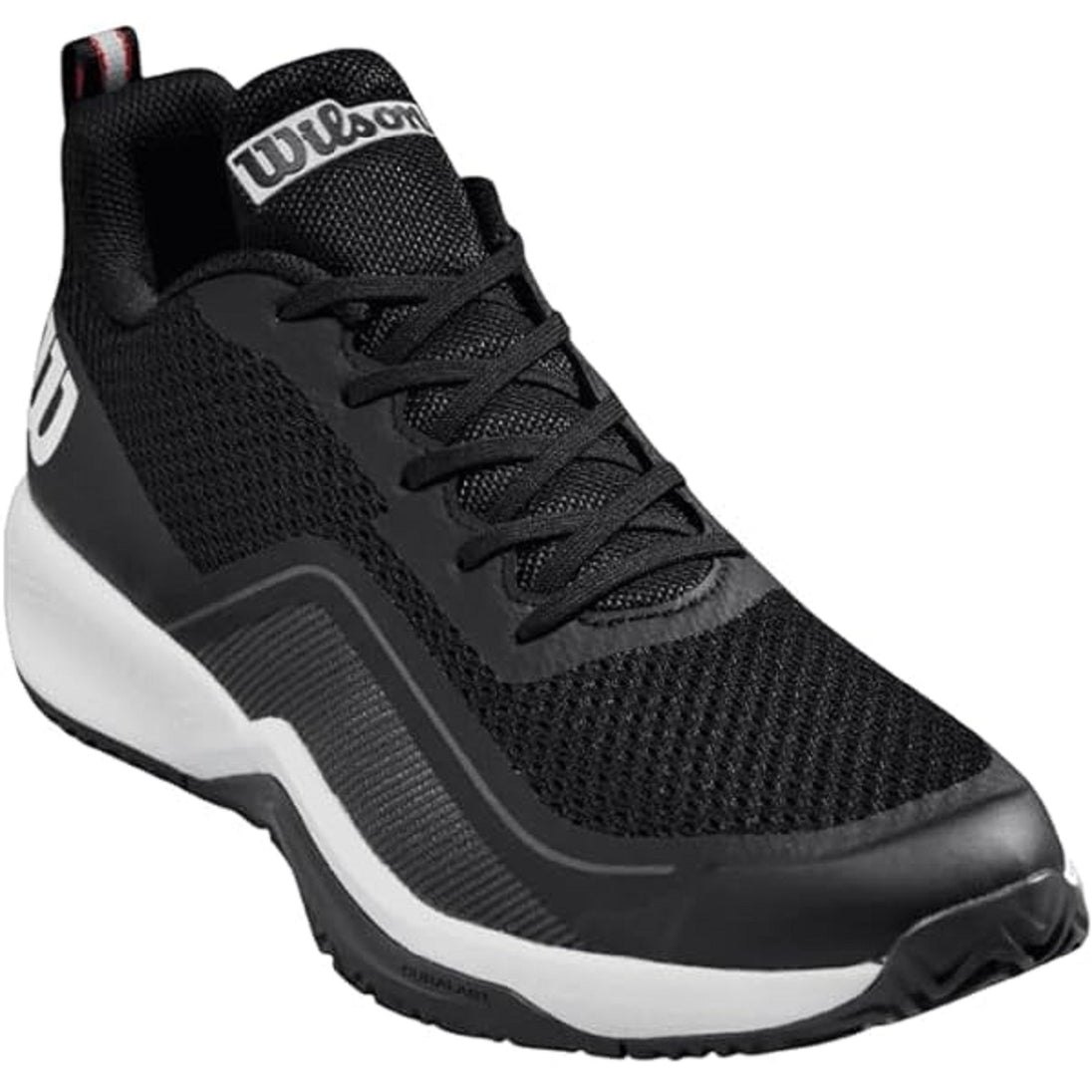WRS333210U Wilson Men's Rush Pro Lite Tennis Shoe (Black/Ebony/White)