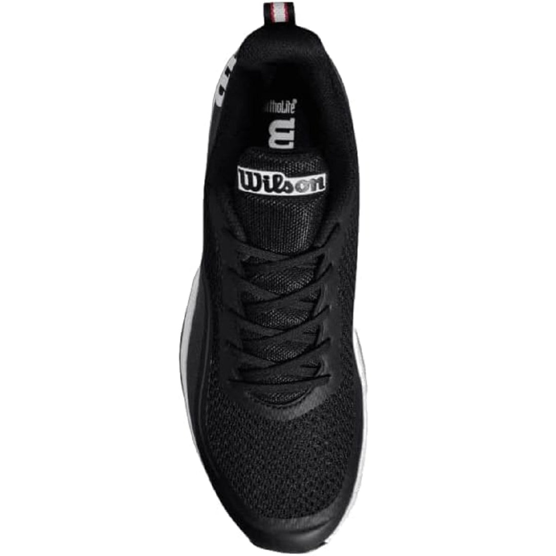 WRS333210U Wilson Men's Rush Pro Lite Tennis Shoe (Black/Ebony/White)