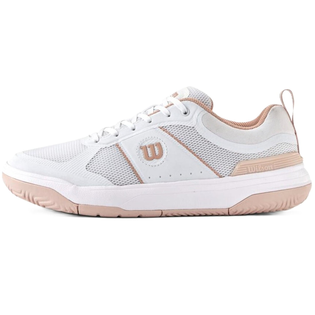 WRS334590U Wilson Women's Pickle Pro Pickleball Shoes (White/White/Cameo Rose)