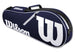 FedererJr-Closeout-WRZ601003 Wilson Roger Federer Junior Tennis Racquet Bundled w a Navy/White Advantage II Tennis Bag b