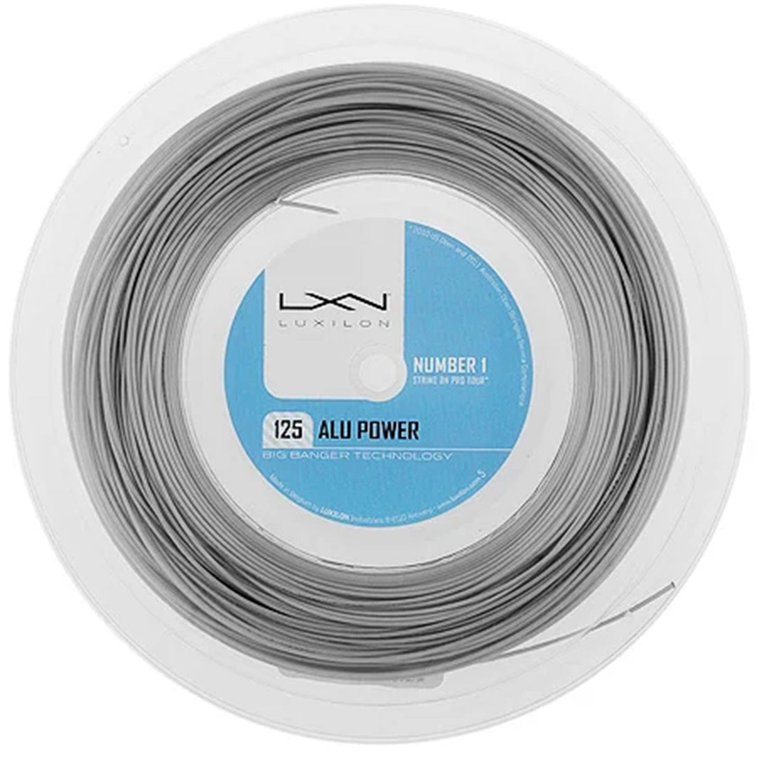 Luxilon ALU Power 125 Tennis String (Reel)-  Silver