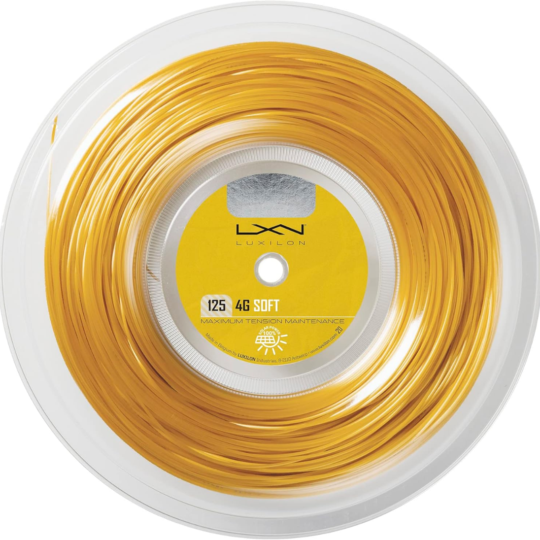 WRZ990143_Luxilon_4G_Soft_125_Gold_Tennis_String_Reel