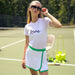 WTS230 Ame & Lulu Women's Sporty Love Stitched Tennis T-Shirt