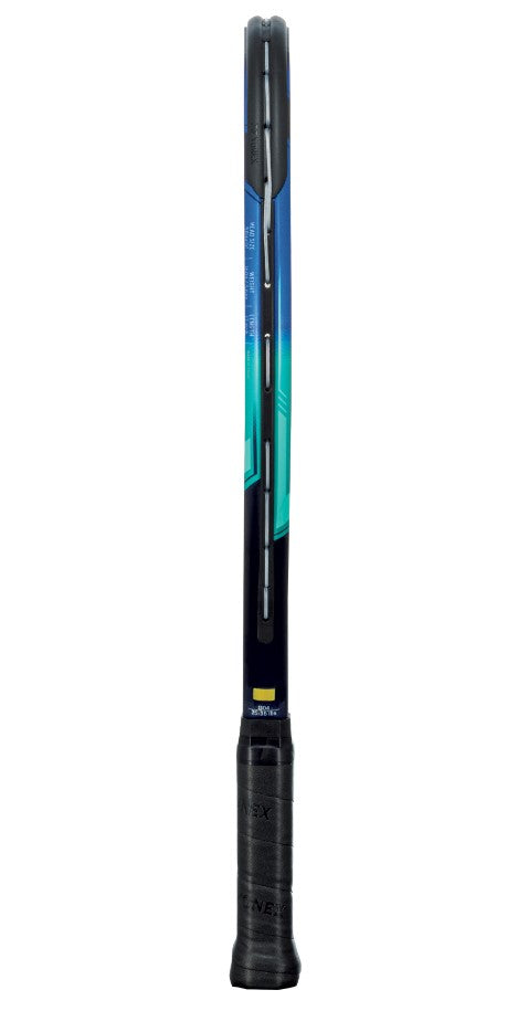 YonexJr-OrangeBalls Yonex Junior Sky Blue Tennis Racquet Prestrung bundled w 3 Orange Tennis Balls a