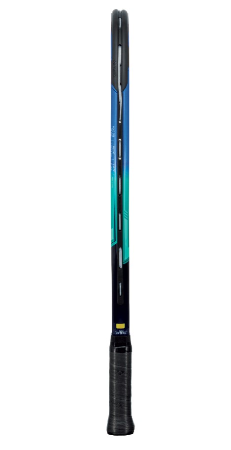 YonexJr-RedFelt Yonex Junior Sky Blue Tennis Racquet Prestrung bundled w 3 Red FeltTennis Balls a