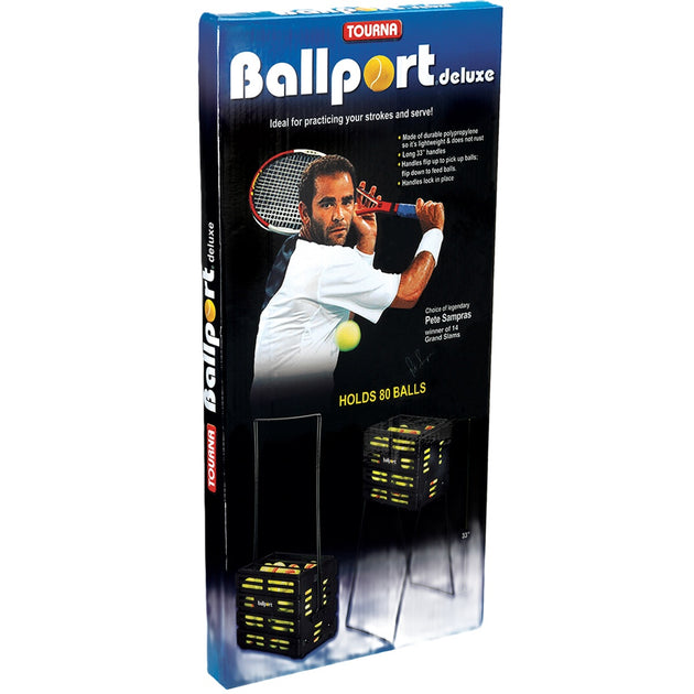 bp-80-r Tourna Ballport 80-Ball Tennis Ball Hopper (Red or Blue)