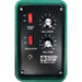Control panel of a pickleball machine with switches and dials, branded as Pickleball Tutor by Sports Tutor.