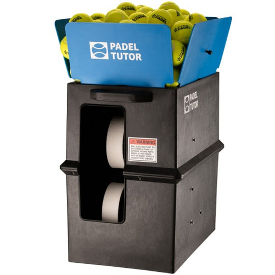 A padel machine shown on a plain white background.
