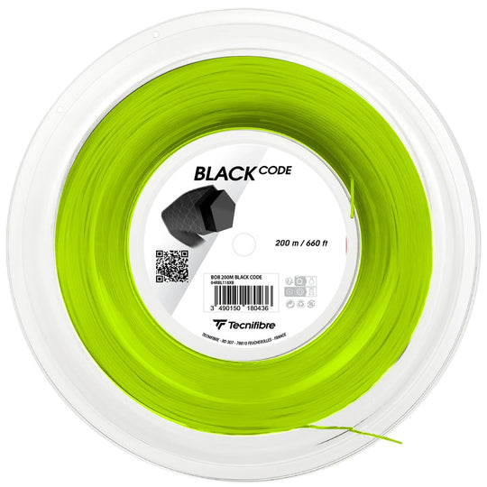 tfbc17-r-lime Tecnifibre Black Code Lime 17g Tennis String (Reel)