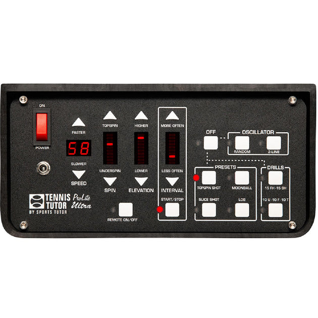 Control panel with indicators on a white background